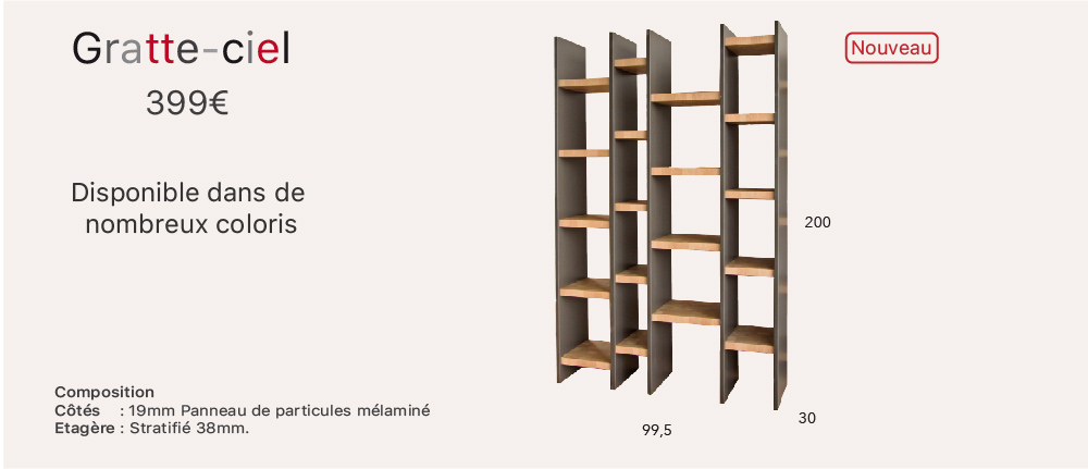 rangements/etagere gratte ciel